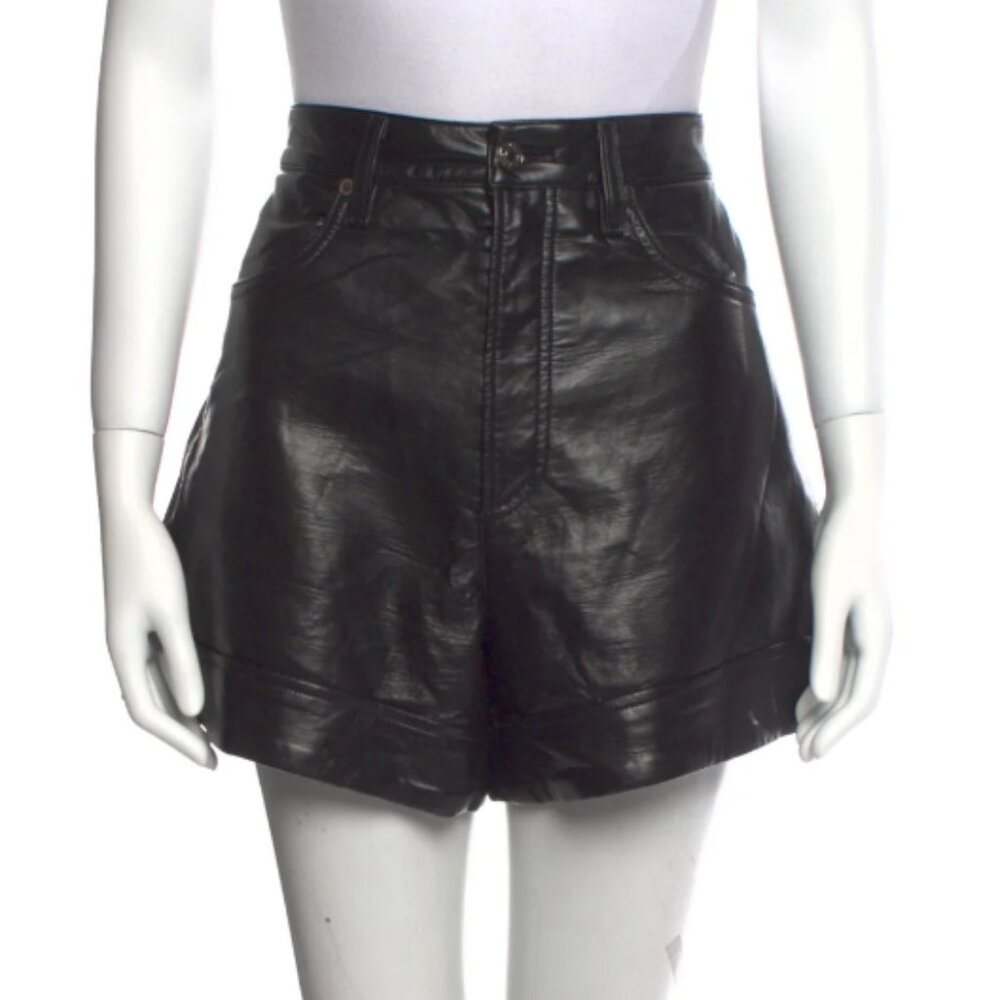 Agolde Leather Shorts